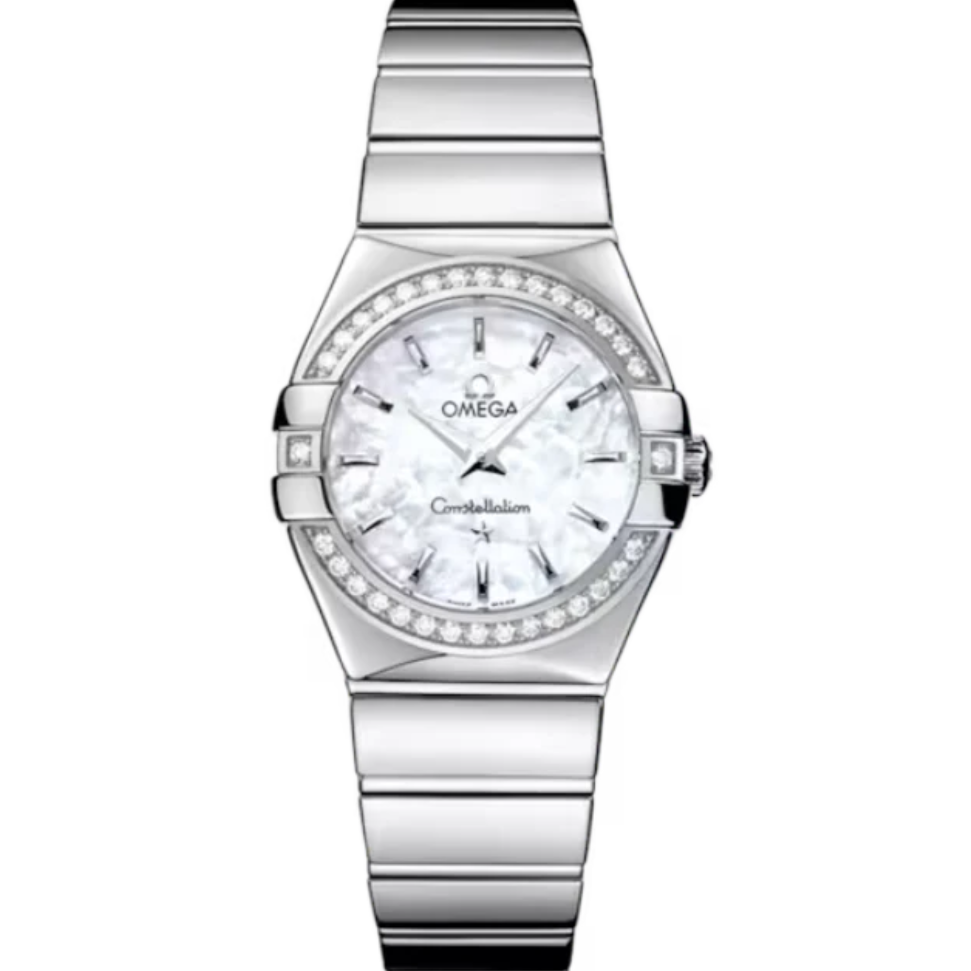 CONSTELLATION 27 MM STAINLESS STEEL WITH MOTHER OF PEARL DIAL - Omega