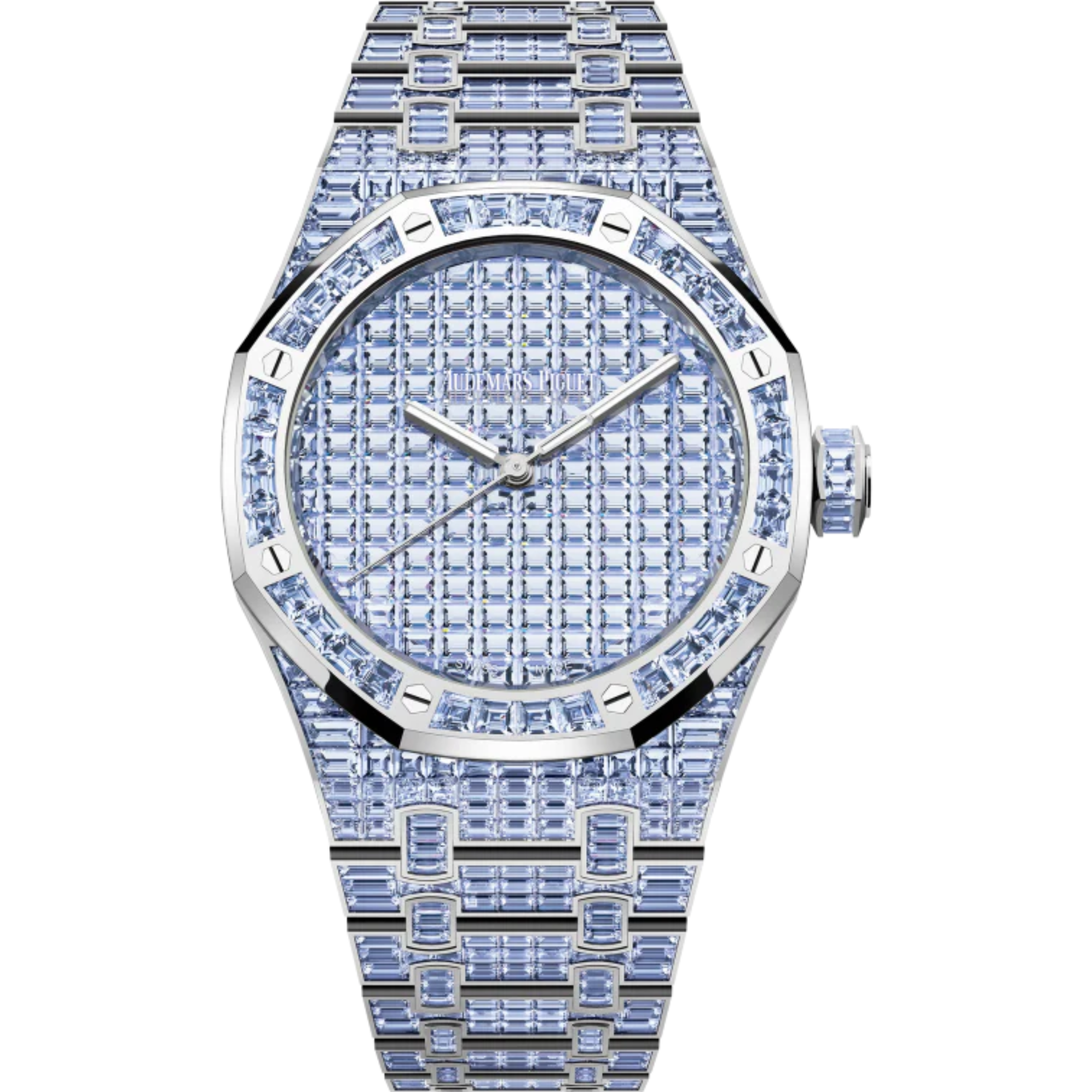 Royal Oak Selfwinding Tanzanite 41MM 18-Carat White Gold Bracelet Set With Baguette-Cut Tanzanites 18-Carat White Gold Dial 18-Carat White Gold Case - Audemars Piguet