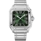SANTOS 40 MM DUMONT GREEN STAINLESS STEEL