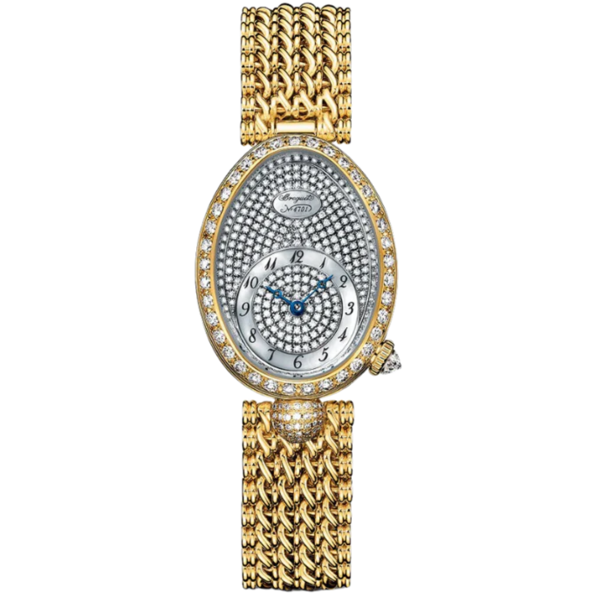 REINE DE NAPLES 8928 33 MM YELLOW GOLD WITH MOTHER OF PEARL - DIAMONDS DIAL - Breguet