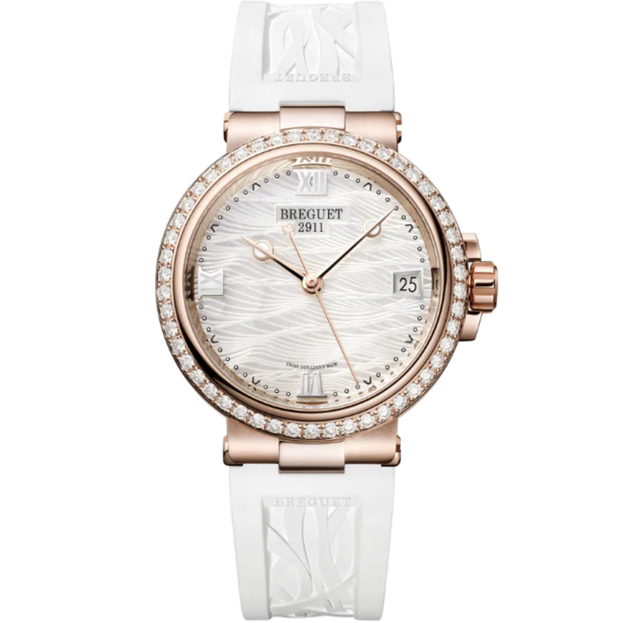 MARINE DAME 9518 34 MM ROSE GOLD WITH MOTHER OF PEARL DIAL - Breguet