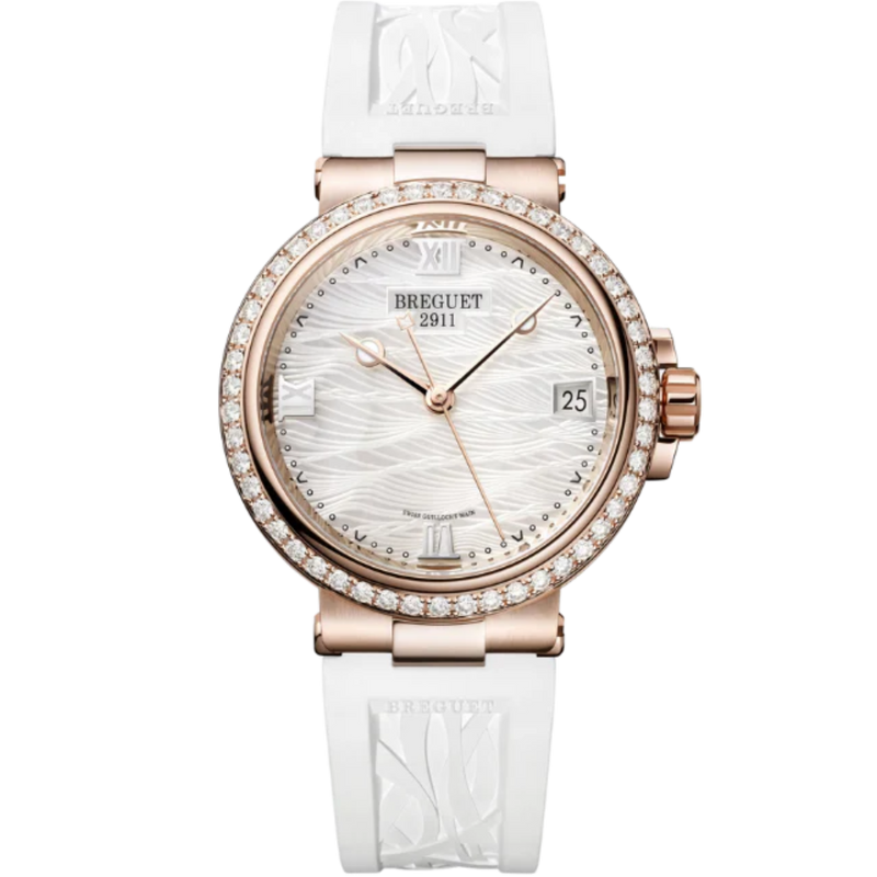 MARINE DAME 9518 34 MM ROSE GOLD WITH MOTHER OF PEARL DIAL - Breguet