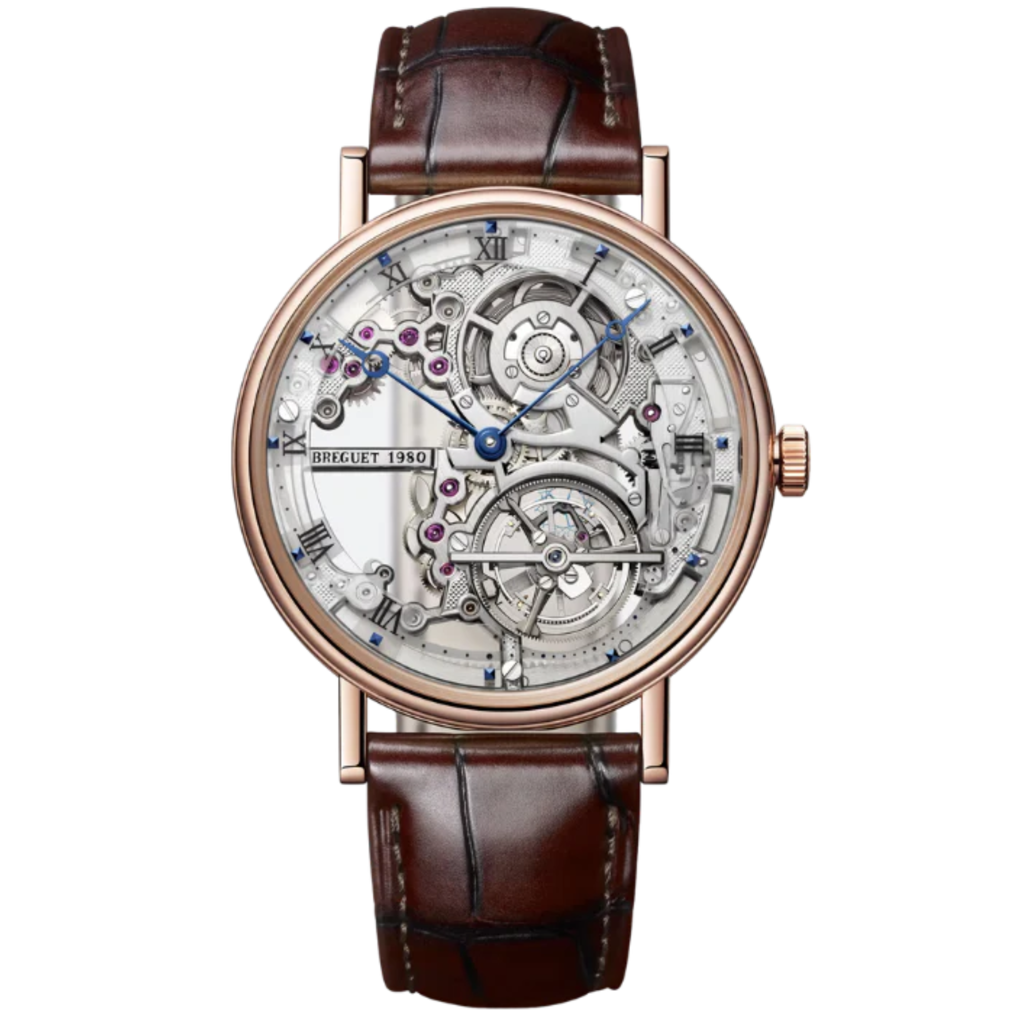 CLASSIQUE TOURBILLON EXTRA-PLAT SQUELETTE 5395 41 MM ROSE GOLD WITH OPEN WORKED DIAL - Breguet