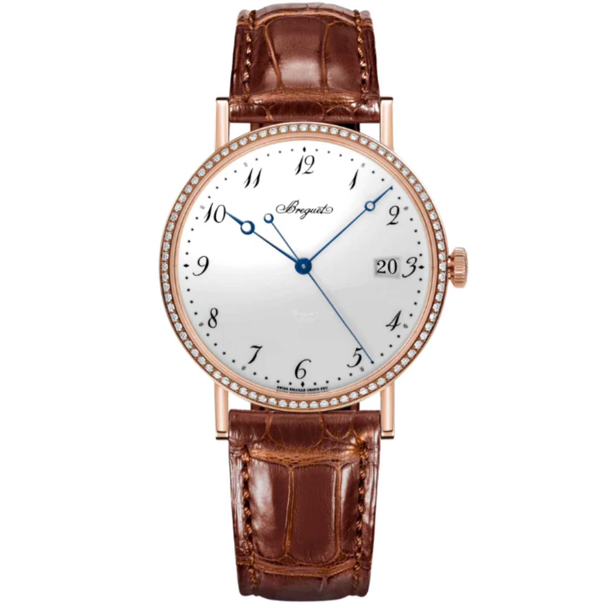 CLASSIQUE 5178 38 MM ROSE GOLD WITH WHITE "GRAND FEU" ENAMEL DIAL - Breguet