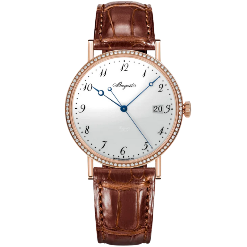 CLASSIQUE 5178 38 MM ROSE GOLD WITH WHITE "GRAND FEU" ENAMEL DIAL - Breguet
