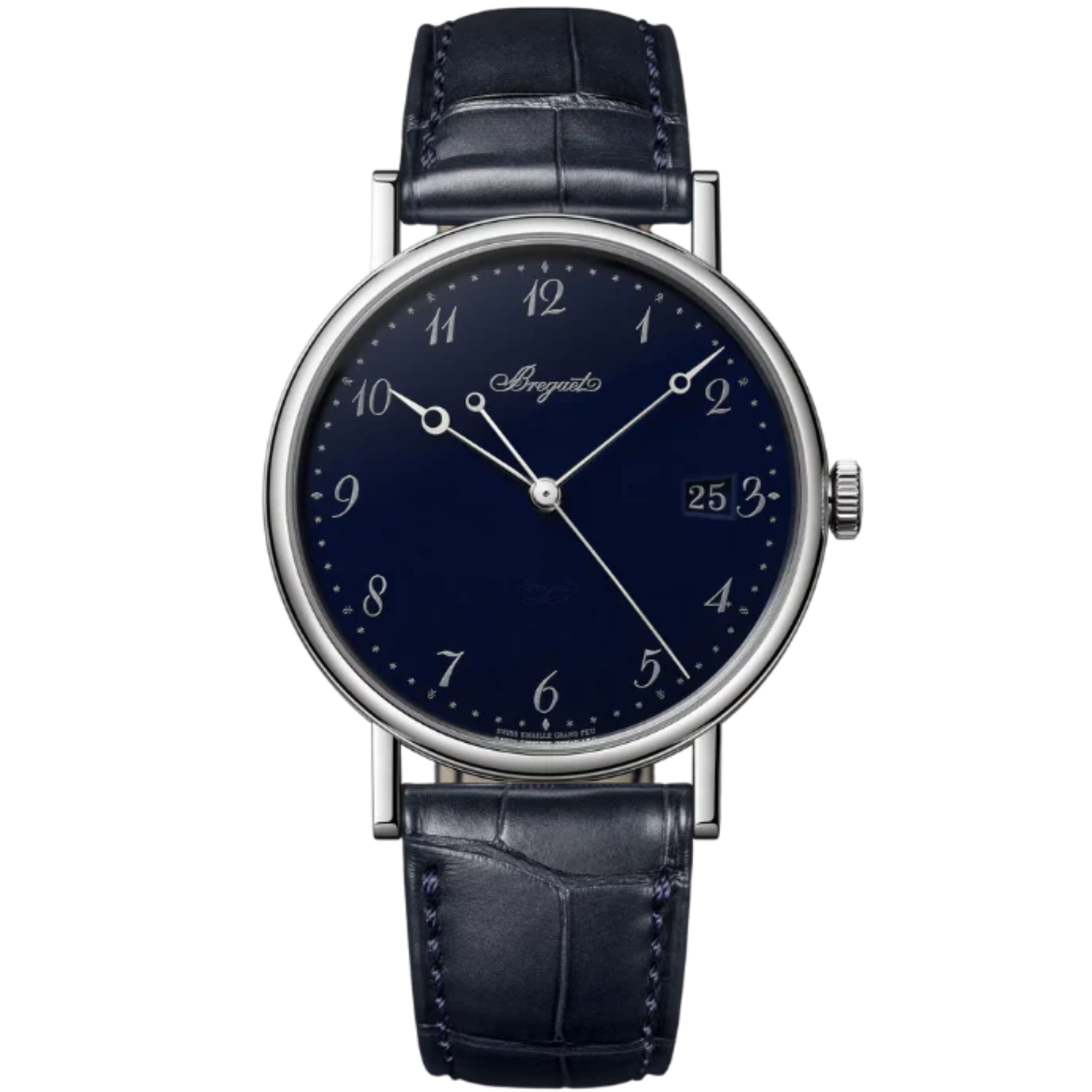 CLASSIQUE 5177 38 MM WHITE GOLD WITH BLUE "GRAND FEU" ENAMEL DIAL - Breguet