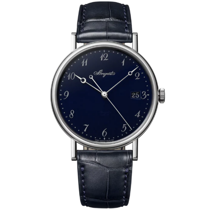 CLASSIQUE 5177 38 MM WHITE GOLD WITH BLUE "GRAND FEU" ENAMEL DIAL - Breguet