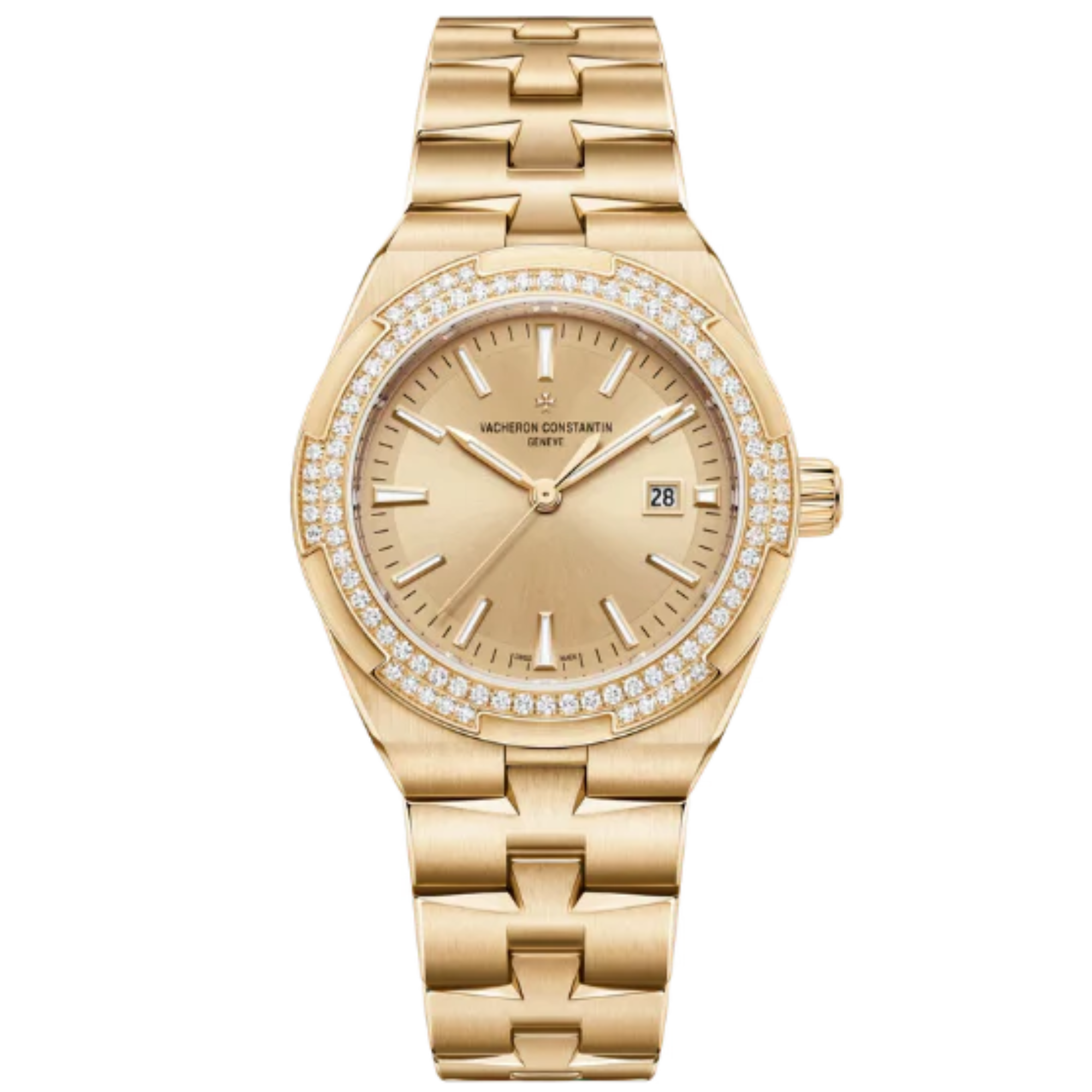 OVERSEAS SELF-WINDING 34 MM 18K PINK GOLD WITH GOLD BRASS DIAL - Vacheron Constantin