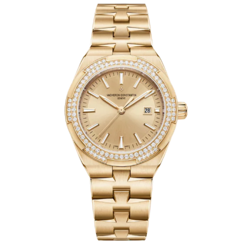 OVERSEAS SELF-WINDING 34 MM 18K PINK GOLD WITH GOLD BRASS DIAL - Vacheron Constantin