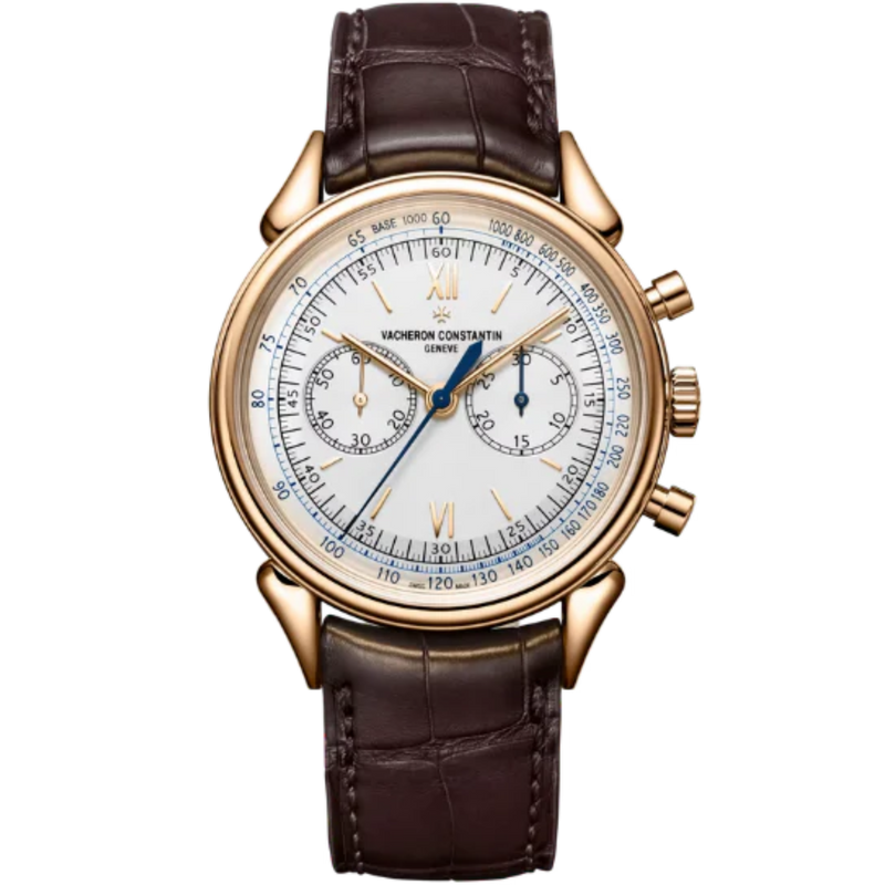 HISTORIQUES CORNES DE VACHE 1955 38 MM PINK GOLD WITH WHITE DIAL - Vacheron Constantin