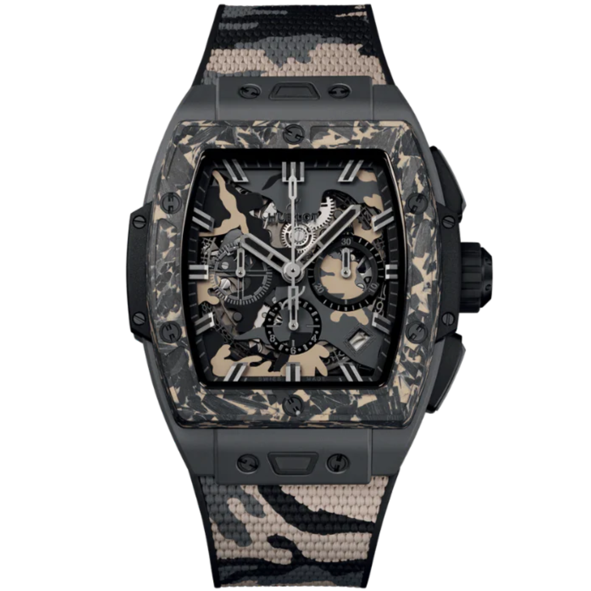 SPIRIT OF BIG BANG 42 MM CERAMIC CARBON BEIGE CAMO - Hublot