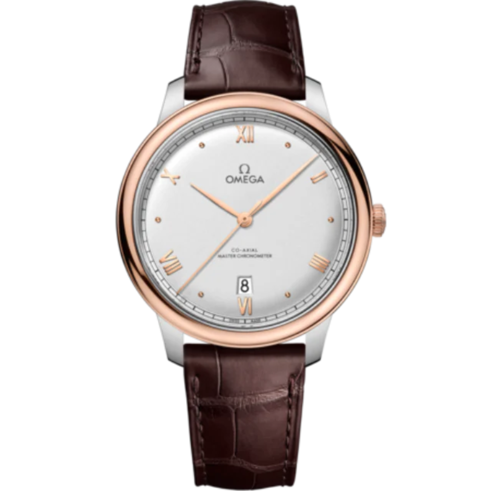 DE VILLE PRESTIGE 40 MM STAINLESS STEEL - SEDNA™ GOLD WITH SILVER DIAL - Omega