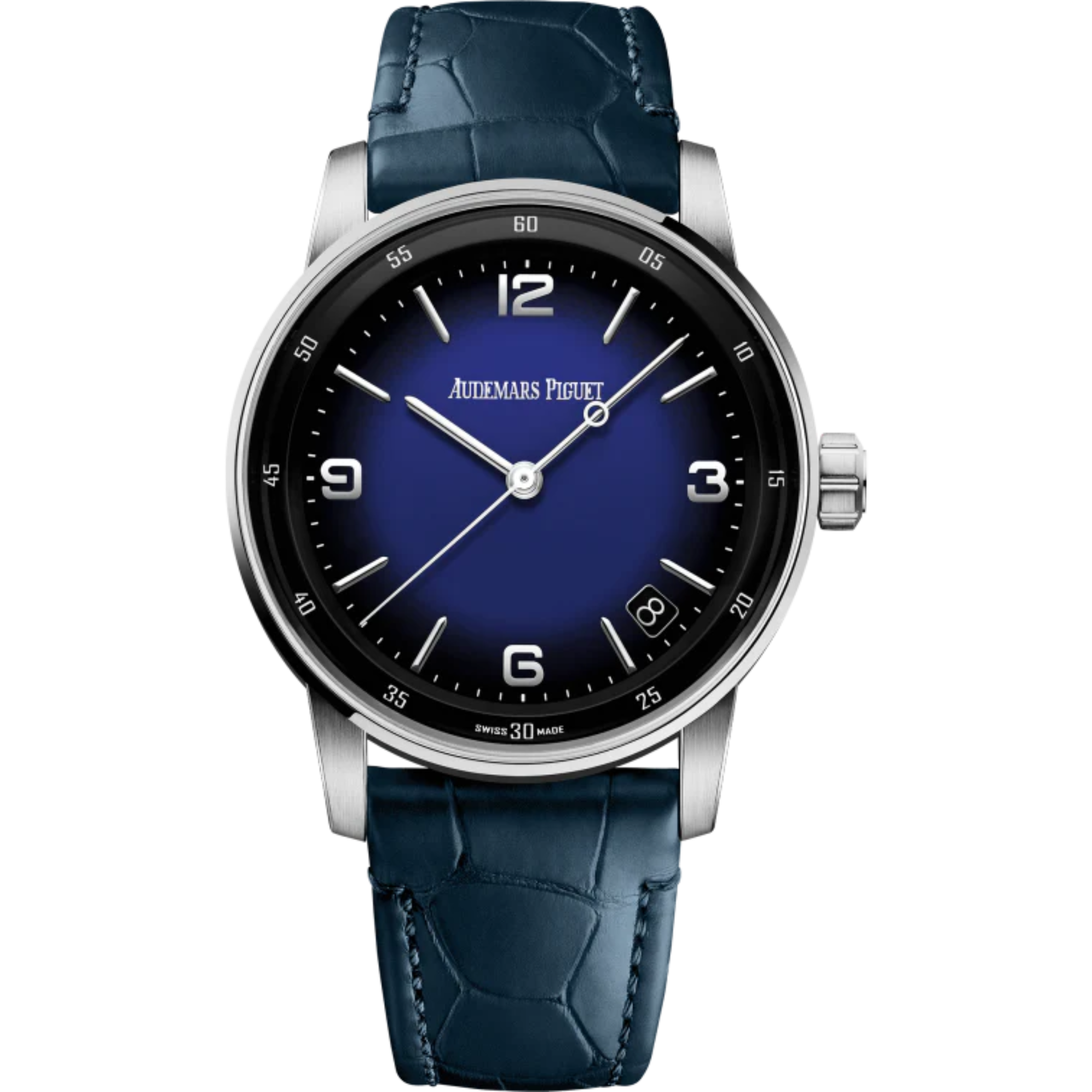 Code 11.59 by Audemars Piguet 41mm Blue Alligator Strap Smoked Blue Enamel Dial 18-Carat White Gold Case - Audemars Piguet