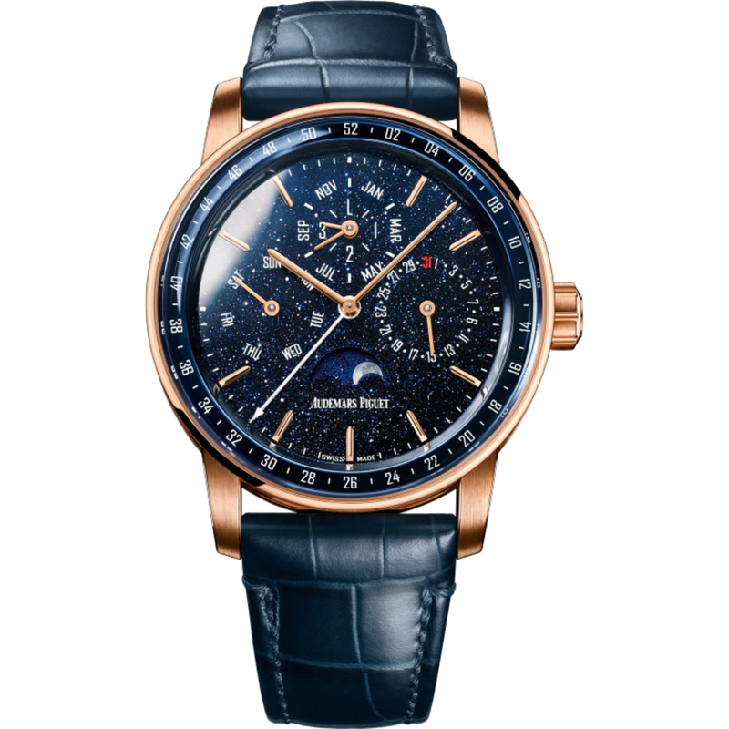 Code 11.59 by Audemars Piguet 41mm Blue Alligator Strap Blue Aventurine Dial And Subdials 18-Carat Pink Gold Case - Audemars Piguet