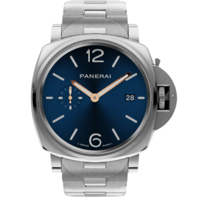 LUMINOR DUE PAM01124 42 MM STAINLESS STEEL WITH BLUE DIAL - Panerai