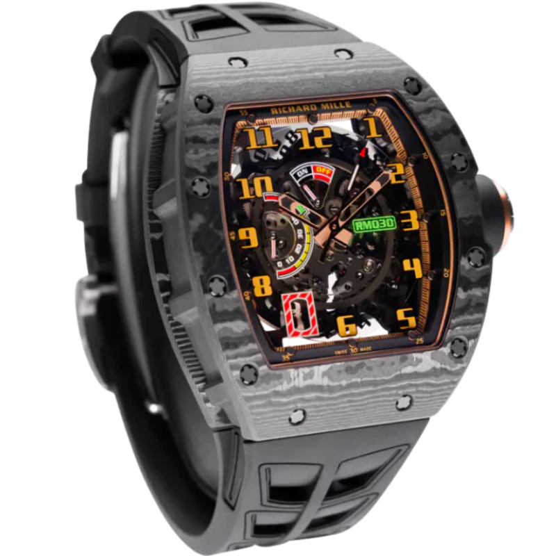 RM 030 Carbon NTPT Ultimate Limited Edition Automatic Black Rubber Strap Titanium Bezel - Richard Mille