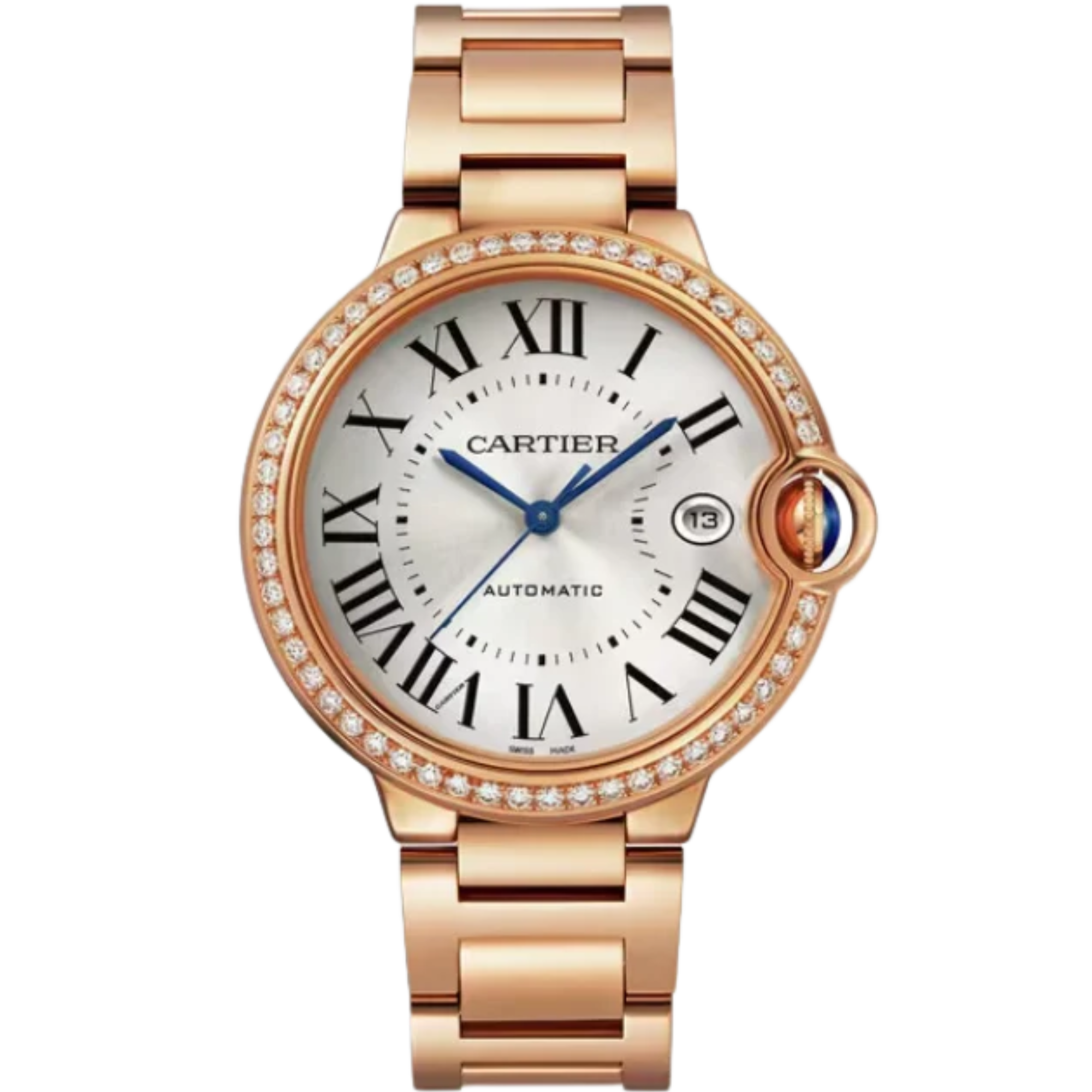 BALLON BLEU DE CARTIER 40 MM 18K ROSE GOLD WITH SILVER SUNRAY EFFECT DIAL - Cartier