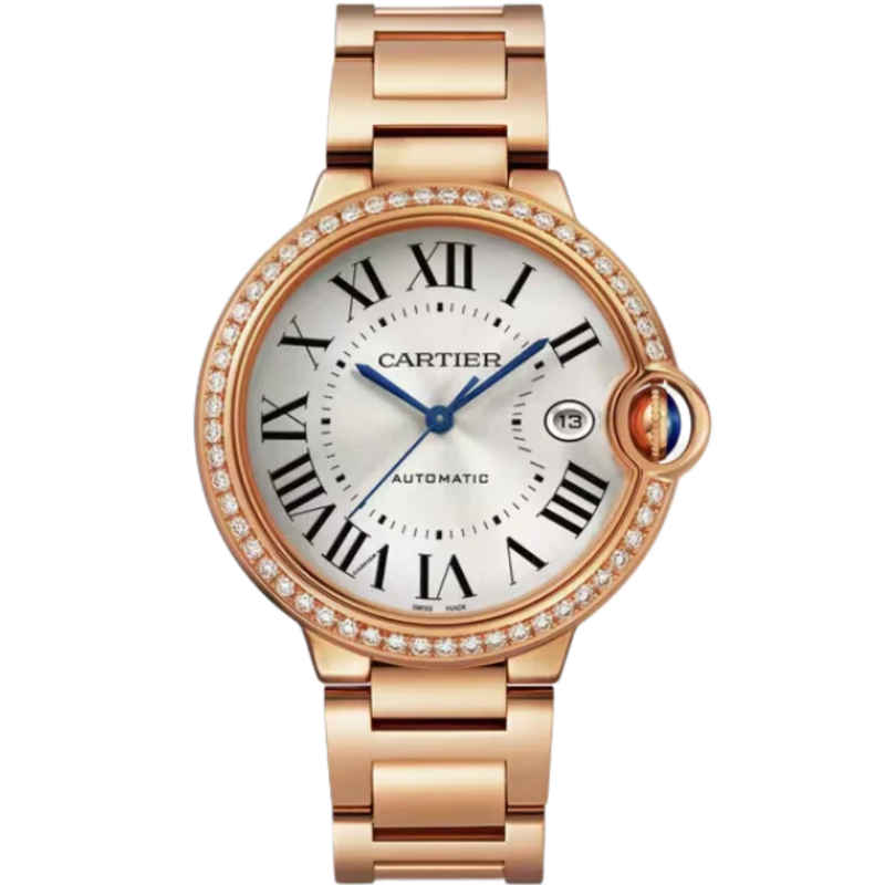 BALLON BLEU DE CARTIER 40 MM 18K ROSE GOLD WITH SILVER SUNRAY EFFECT DIAL - Cartier