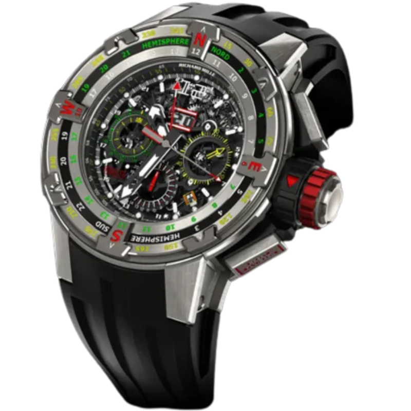 RM 60-01 Regatta Automatic Black Rubber Titanium Case - Richard Mille
