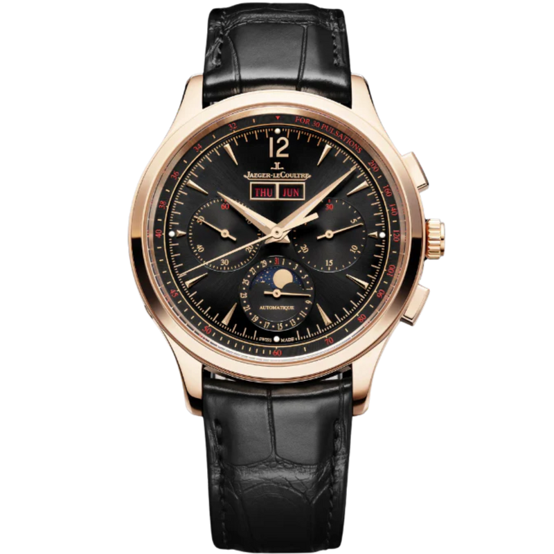 MASTER CONTROL CHRONOGRAPH CALENDAR 40 MM 18K ROSE GOLD WITH BLACK SUNRAY BRUSHED DIAL - Jaeger-LeCoultre