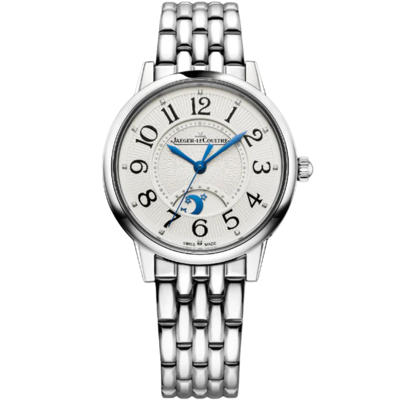 RENDEZ-VOUS CLASSIC NIGHT & DAY 34 MM STAINLESS STEEL WITH SILVER GREY GUILLOCHE DIAL - Jaeger-LeCoultre