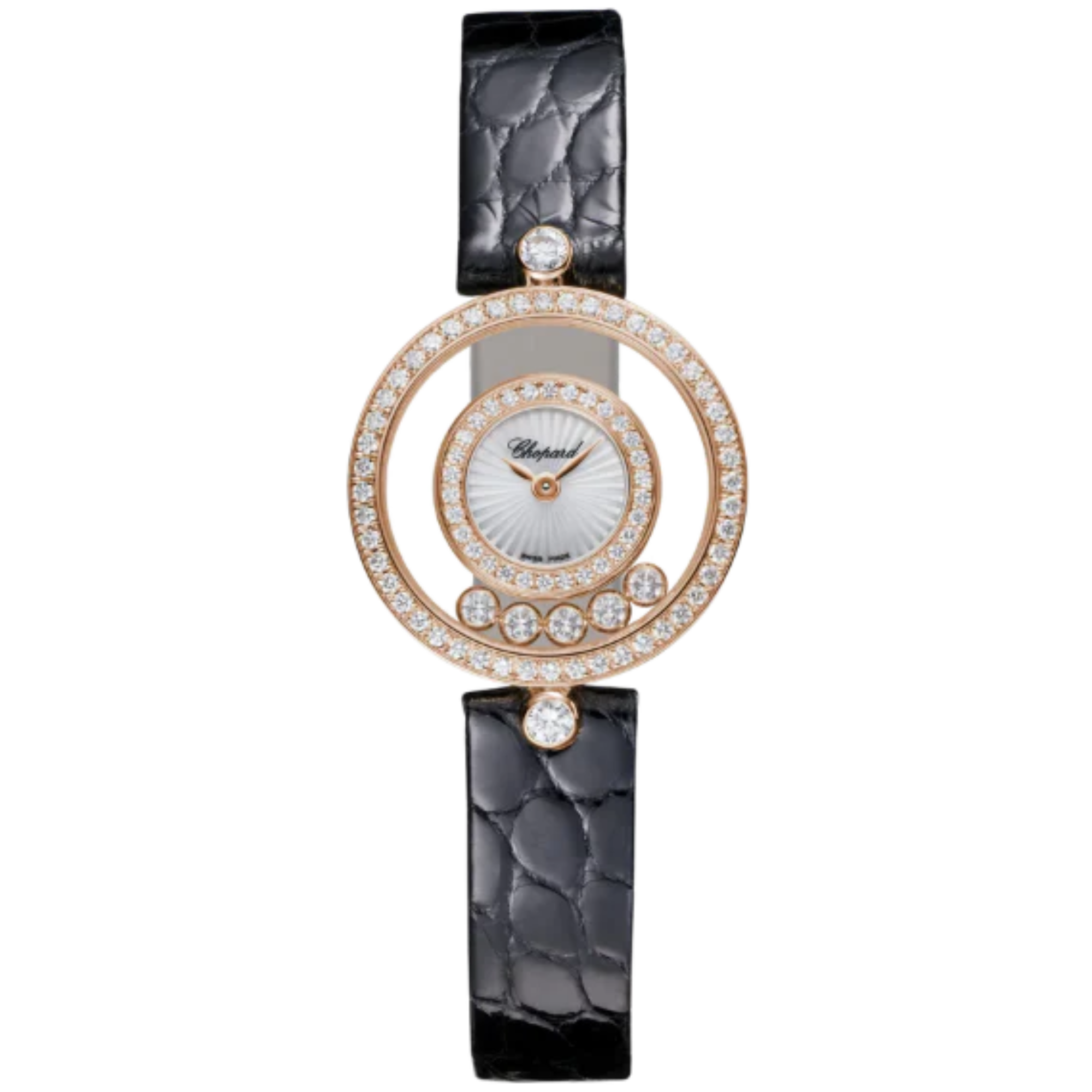 HAPPY DIAMONDS ICONS 26 MM ETHICAL ROSE GOLD WITH MOTHER OF PEARL DIAL - Chopard