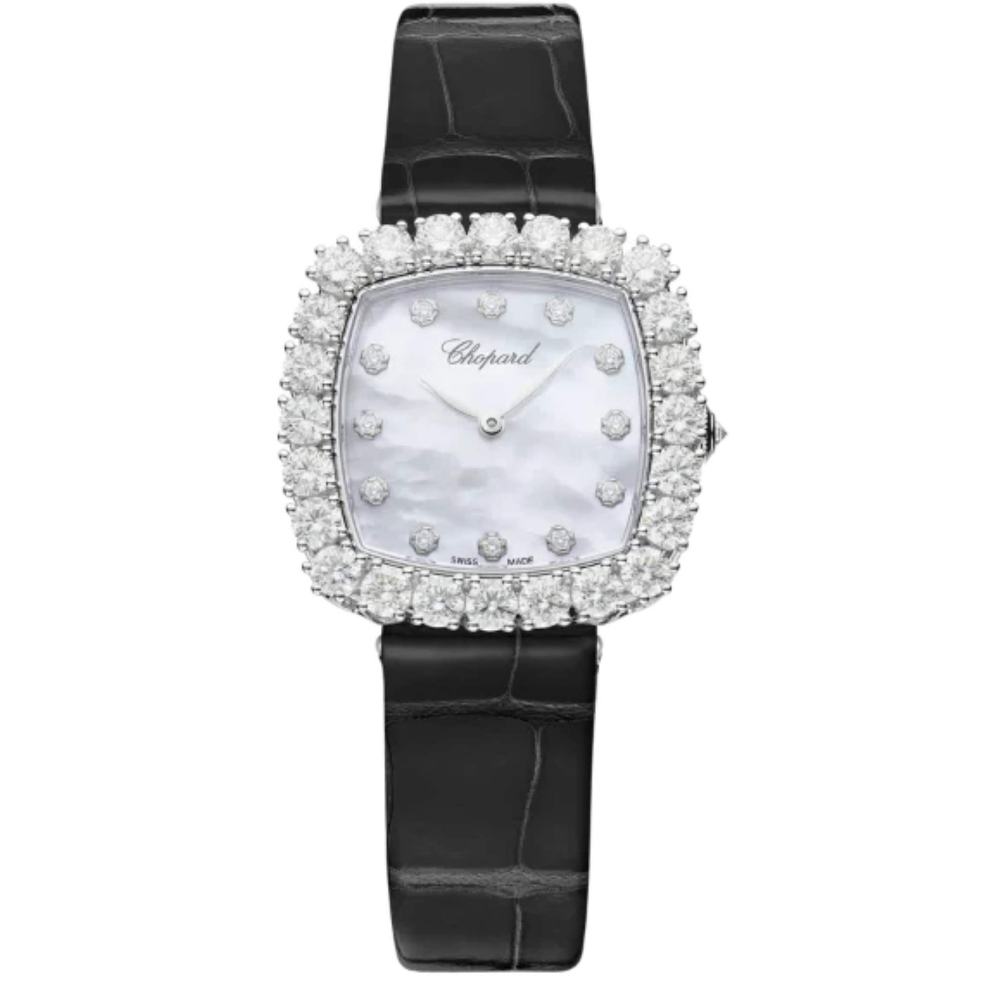 L'HEURE DU DIAMANT 30 MM ETHICAL WHITE GOLD WITH MOTHER OF PEARL DIAL - Chopard
