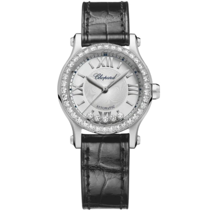 HAPPY SPORT 30 MM LUCENT STEEL™ WITH SILVER DIAL - Chopard