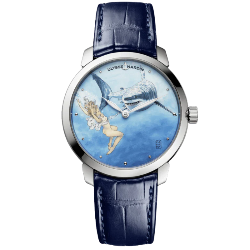 CLASSICO MANARA MANUFACTURE 40 MM STAINLESS STEEL WITH BLUE DIAL - Ulysse Nardin