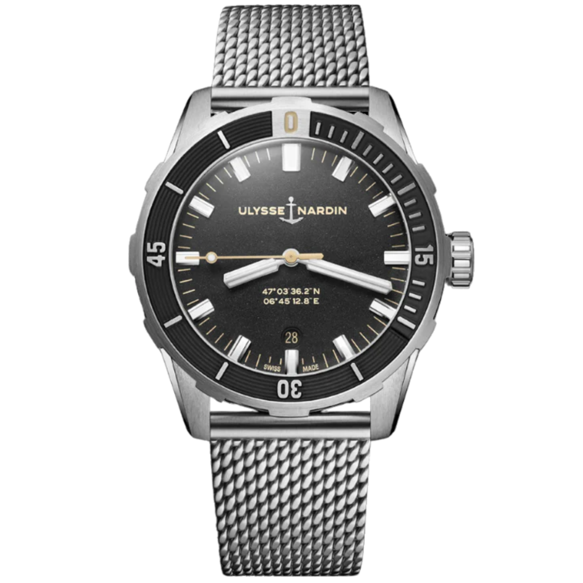 DIVER 42 MM STAINLESS STEEL WITH BLACK DIAL - Ulysse Nardin