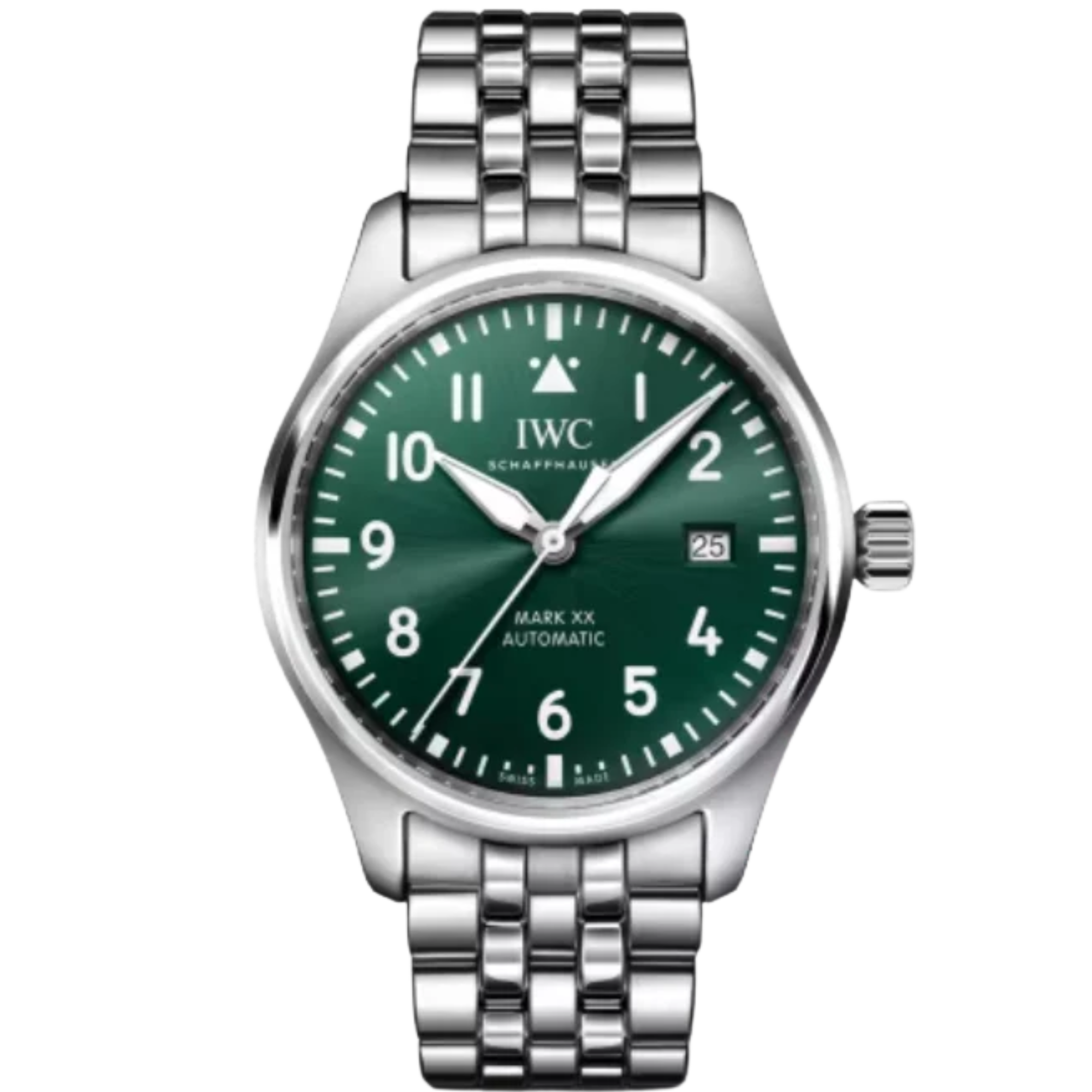 PILOT'S WATCH MARK XX 40 MM STAINLESS STEEL WITH GREEN DIAL - IWC