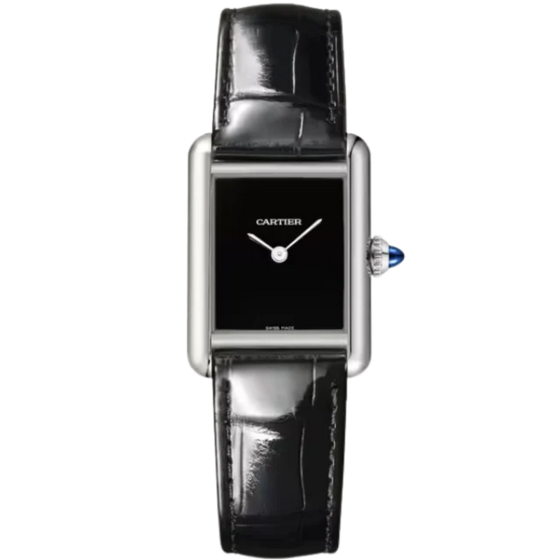 TANK 30 mm MUST DE CARTIER BLACK STAINLESS STEEL - Cartier
