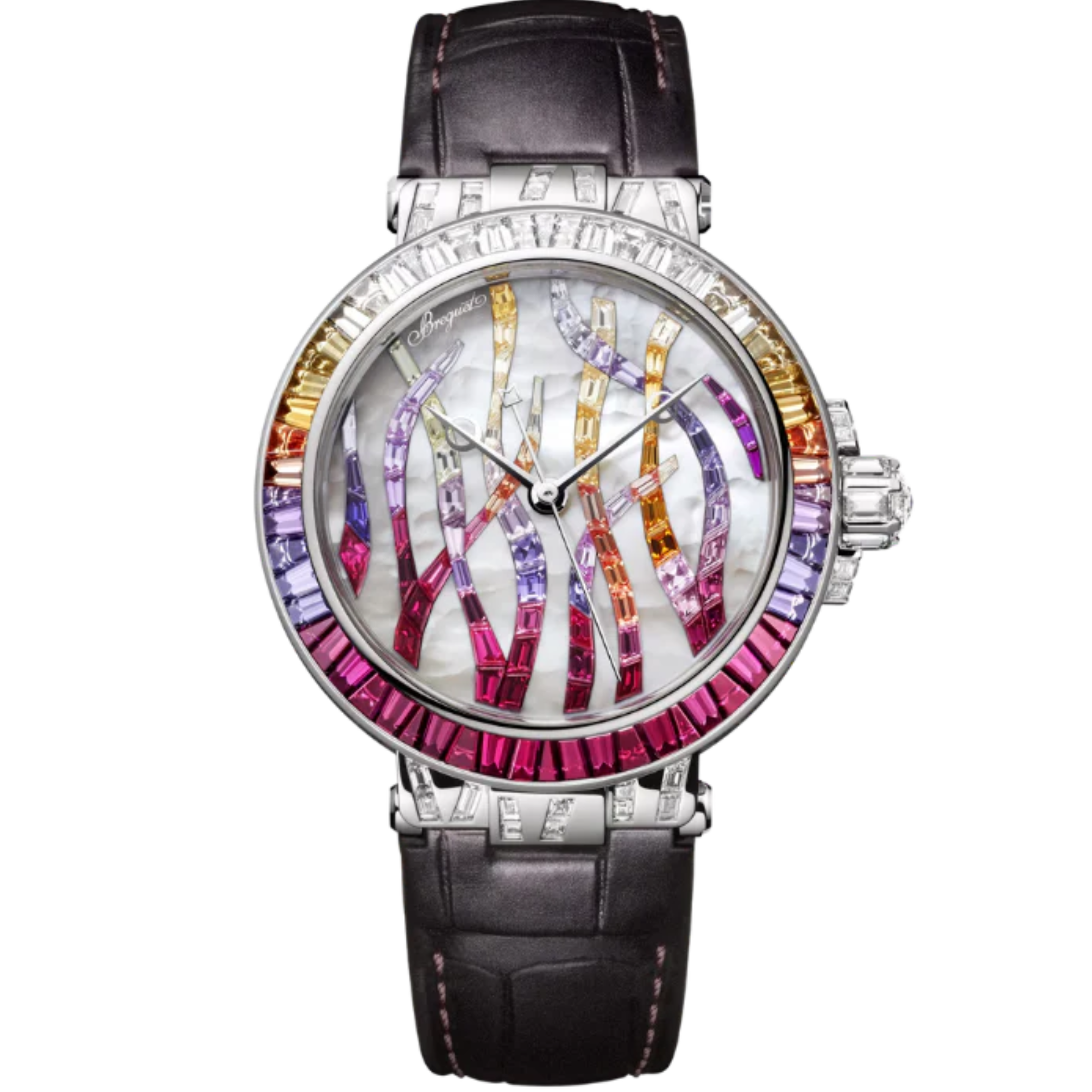 MARINE HAUTE JOAILLERIE 9509 POSEIDONIA 36 MM WHITE GOLD WITH MOTHER OF PEARL DIAL - Breguet