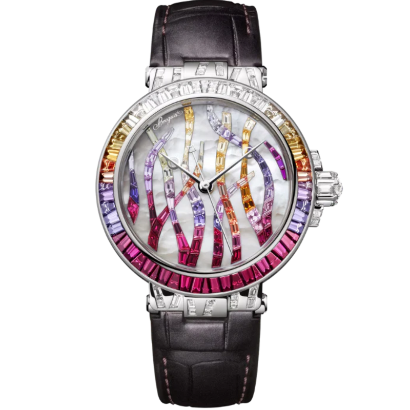 MARINE HAUTE JOAILLERIE 9509 POSEIDONIA 36 MM WHITE GOLD WITH MOTHER OF PEARL DIAL - Breguet