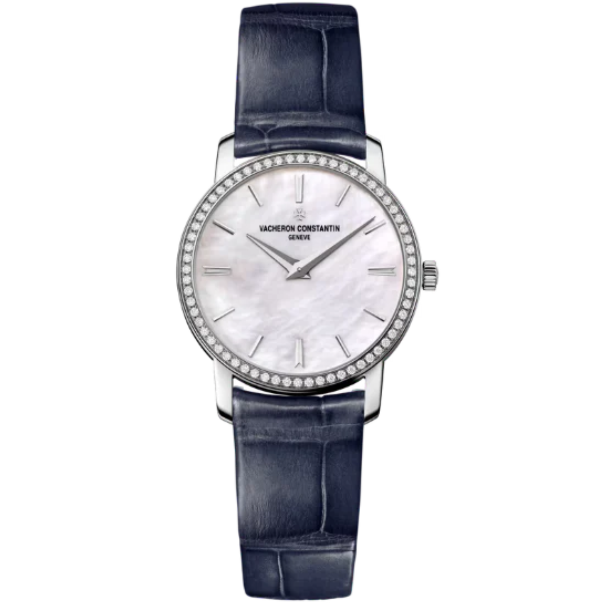 TRADITIONNELLE QUARTZ 30 MM 18K WHITE GOLD WITH MOTHER OF PEARL DIAL - Vacheron Constantin