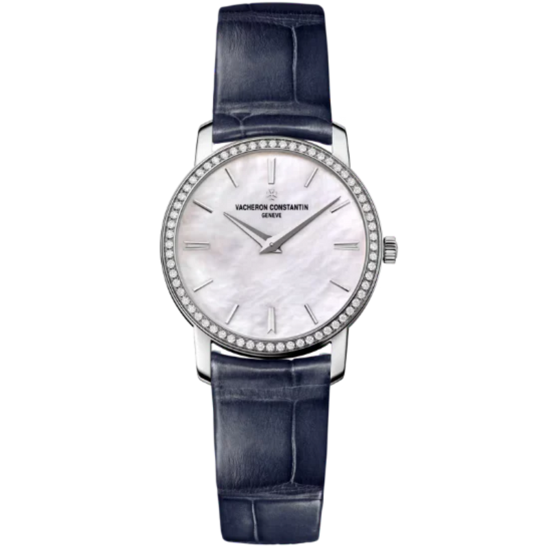 TRADITIONNELLE QUARTZ 30 MM 18K WHITE GOLD WITH MOTHER OF PEARL DIAL - Vacheron Constantin
