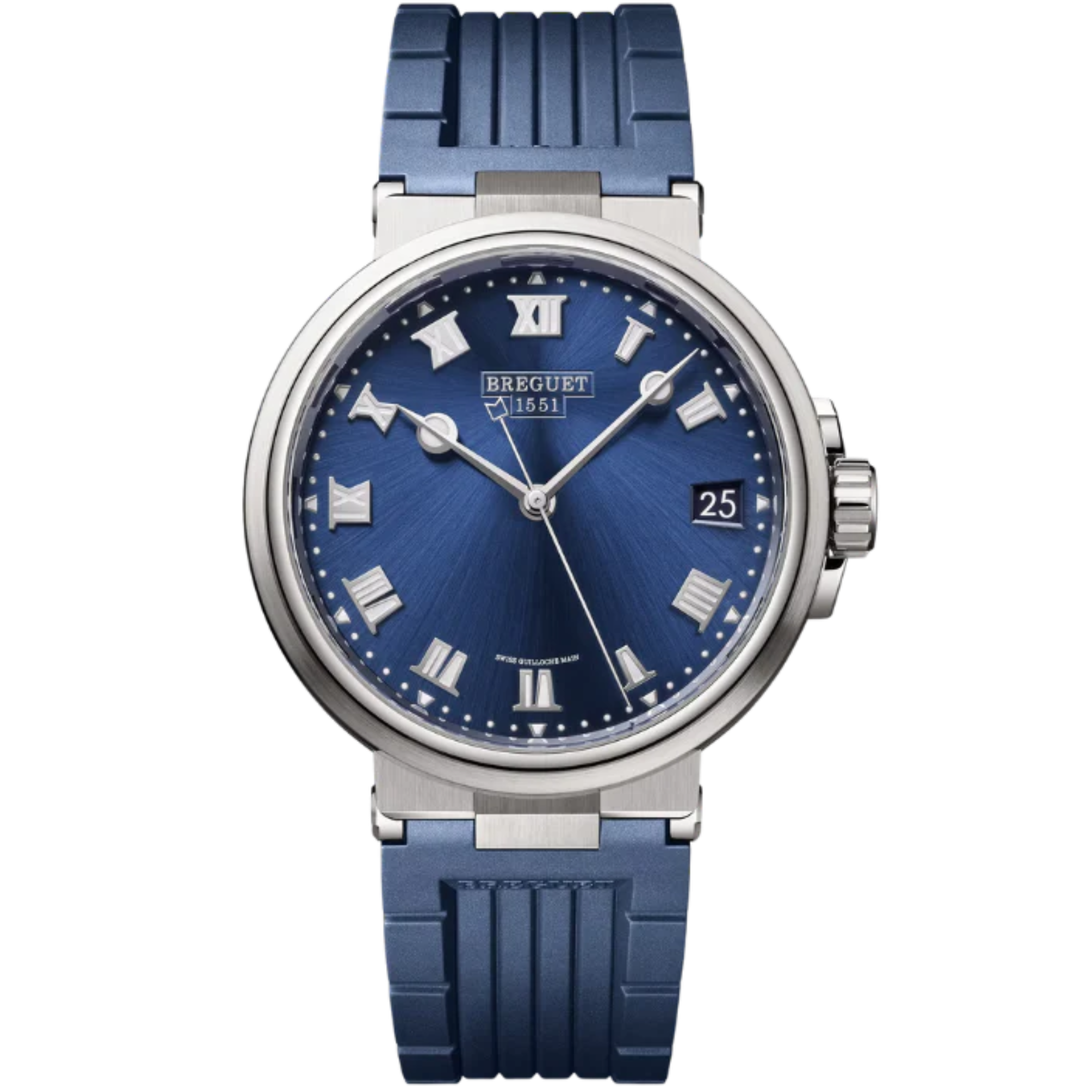 MARINE 5517 40 TITANIUM WITH SUNBURST BLUE DIAL - Breguet