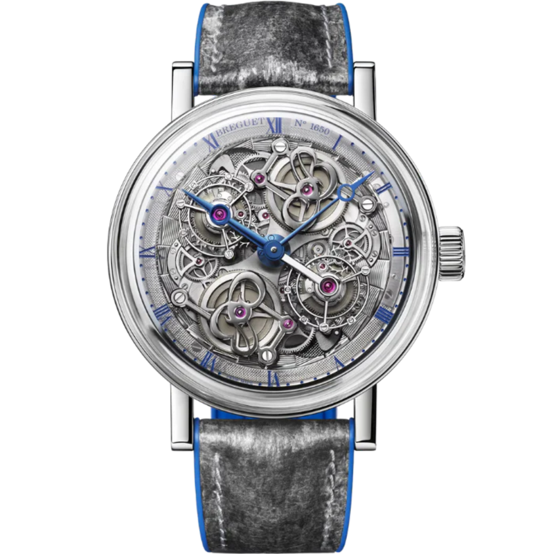 CLASSIQUE DOUBLE TOURBILLON 5345 "QUAI DE I'HORLOGE" 46 MM PLATINUM WITH OPEN WORKED DIAL - Breguet