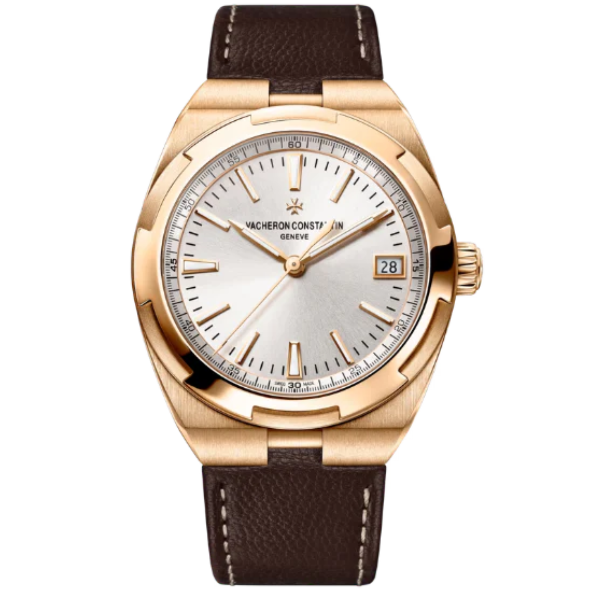 OVERSEAS SELF WINDING 41 MM PINK GOLD WITH WHITE BRASS DIAL - Vacheron Constantin