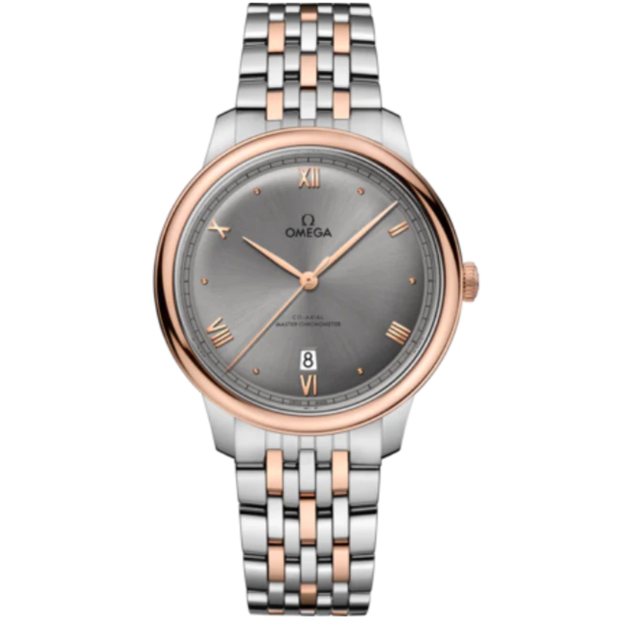 DE VILLE PRESTIGE 40 MM STAINLESS STEEL - SEDNA™ GOLD WITH GREY DIAL - Omega