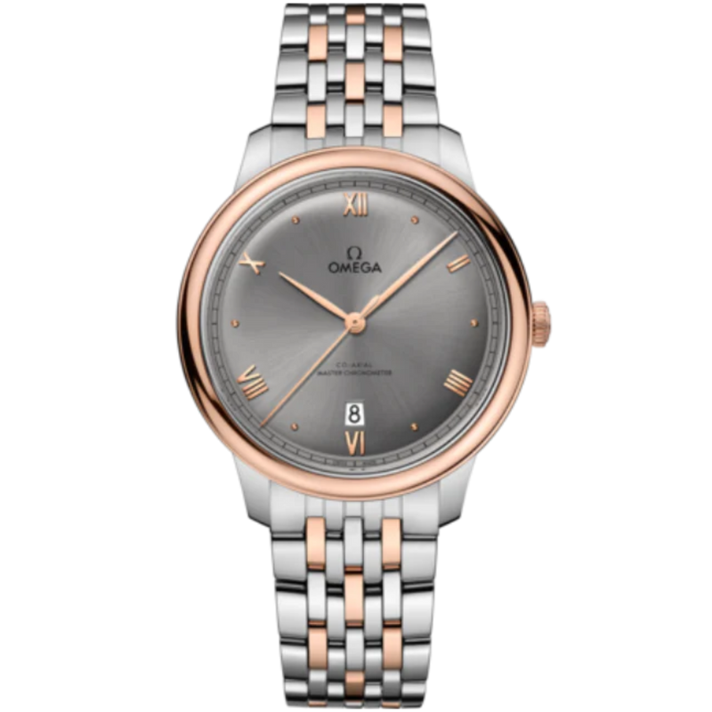 DE VILLE PRESTIGE 40 MM STAINLESS STEEL - SEDNA™ GOLD WITH GREY DIAL - Omega