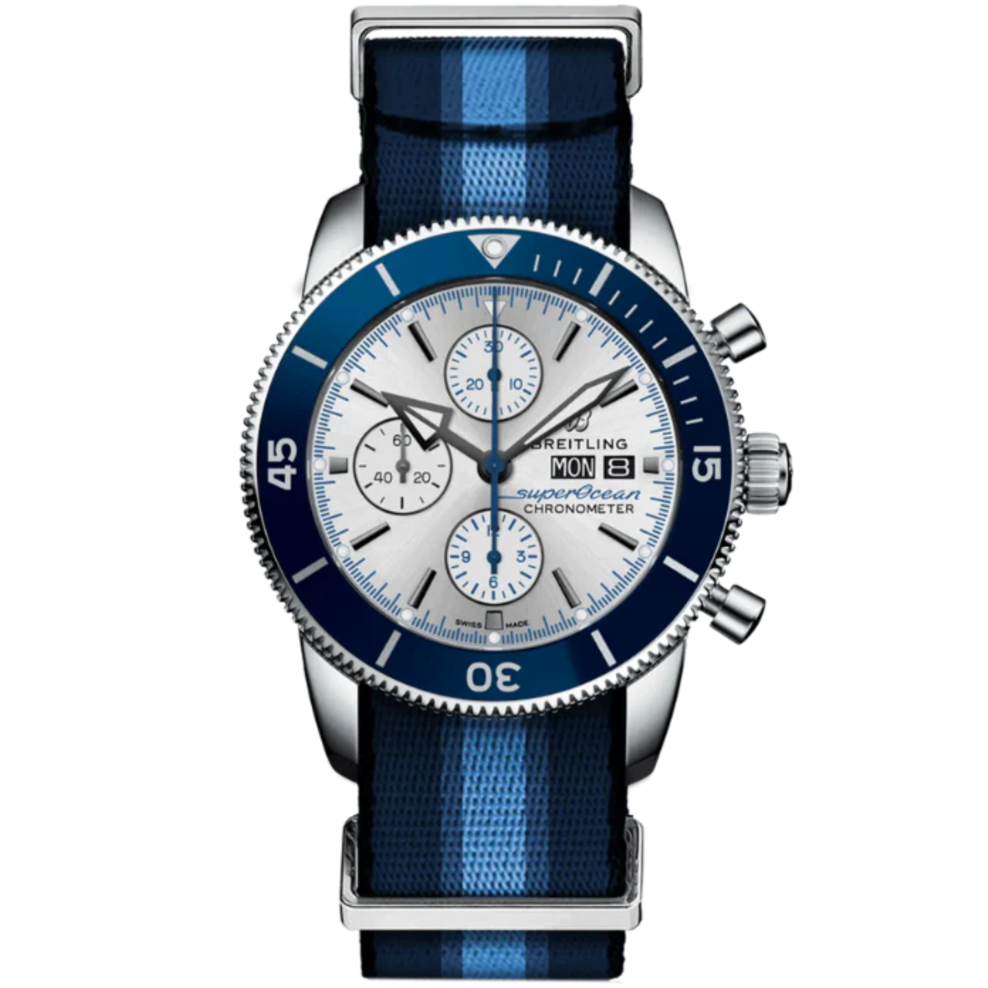 SUPEROCEAN HERITAGE CHRONOGRAPH OCEAN CONSERVANCY 44 MM STAINLESS STEEL WITH WHITE DIAL - Breitling