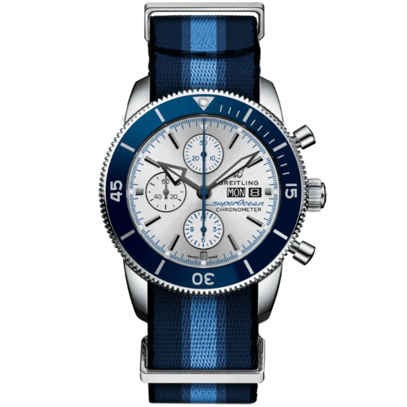 SUPEROCEAN HERITAGE CHRONOGRAPH OCEAN CONSERVANCY 44 MM STAINLESS STEEL WITH WHITE DIAL - Breitling