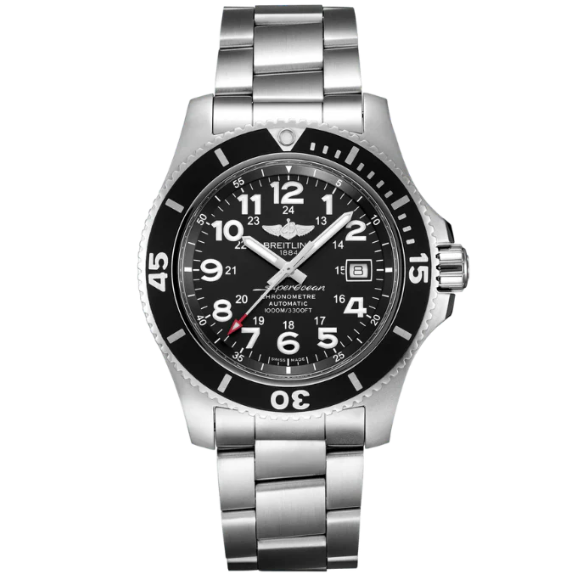 SUPEROCEAN SPECIAL 44 MM STAINLESS STEEL WITH BLACK DIAL - Breitling