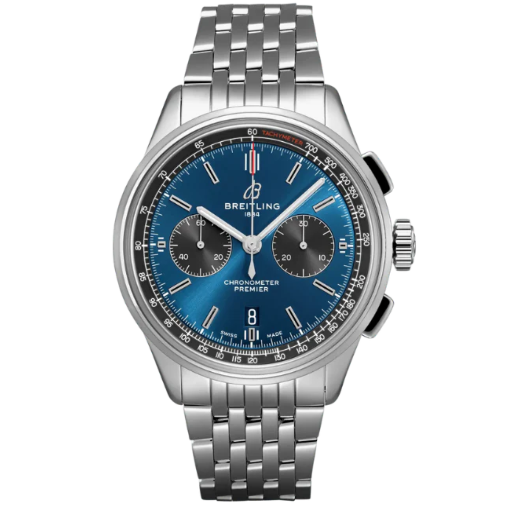 PREMIER B01 CHRONOGRAPH 42 MM STAINLESS STEEL WITH BLUE DIAL - Breitling