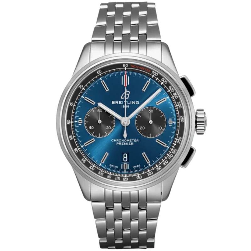 PREMIER B01 CHRONOGRAPH 42 MM STAINLESS STEEL WITH BLUE DIAL - Breitling