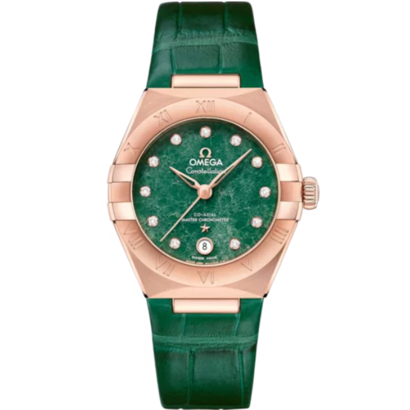 CONSTELLATION 29 MM SEDNA™ GOLD WITH GREEN DIAL - Omega