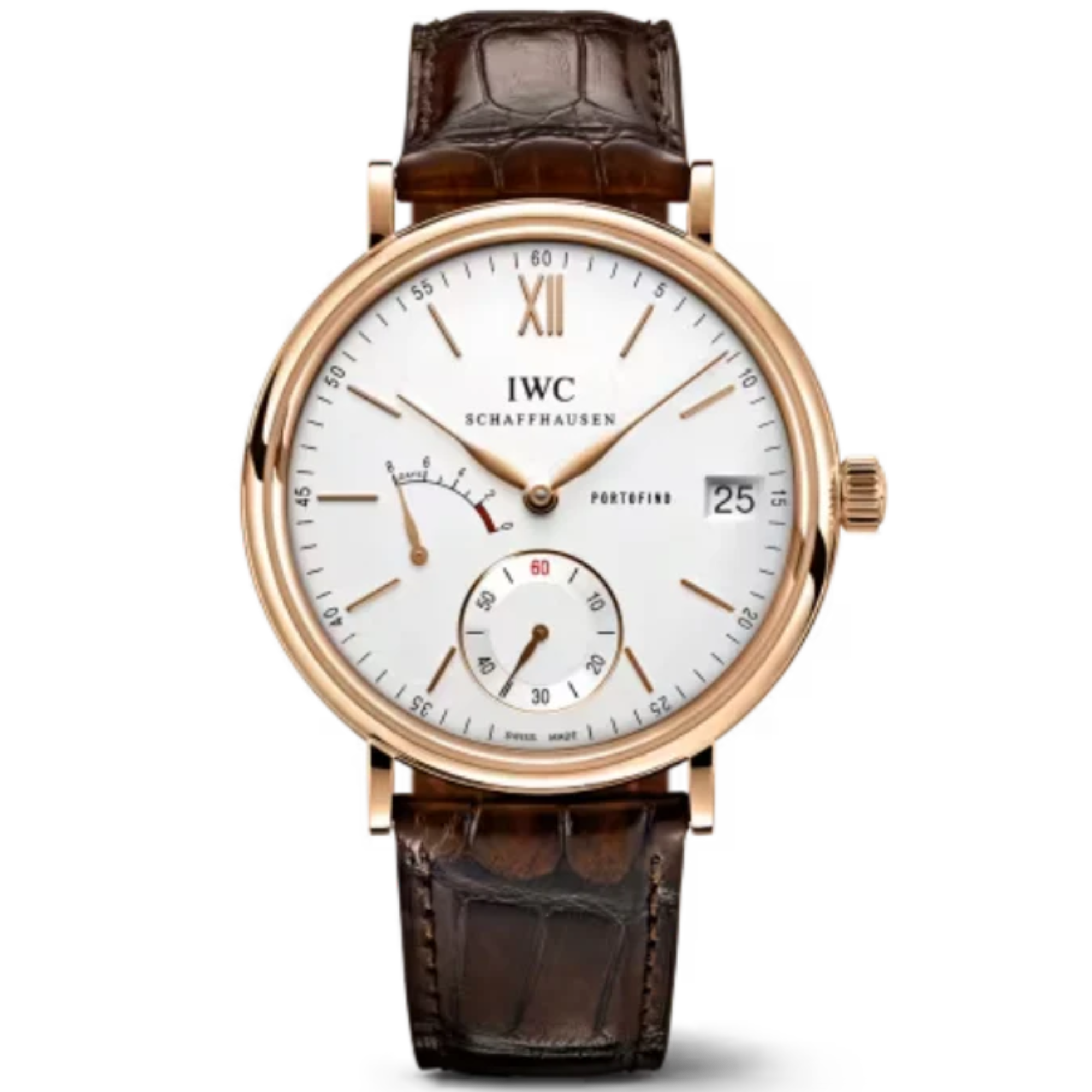 PORTOFINO HAND-WOUND EIGHT DAYS 45 MM GOLD WITH WHITE DIAL - IWC