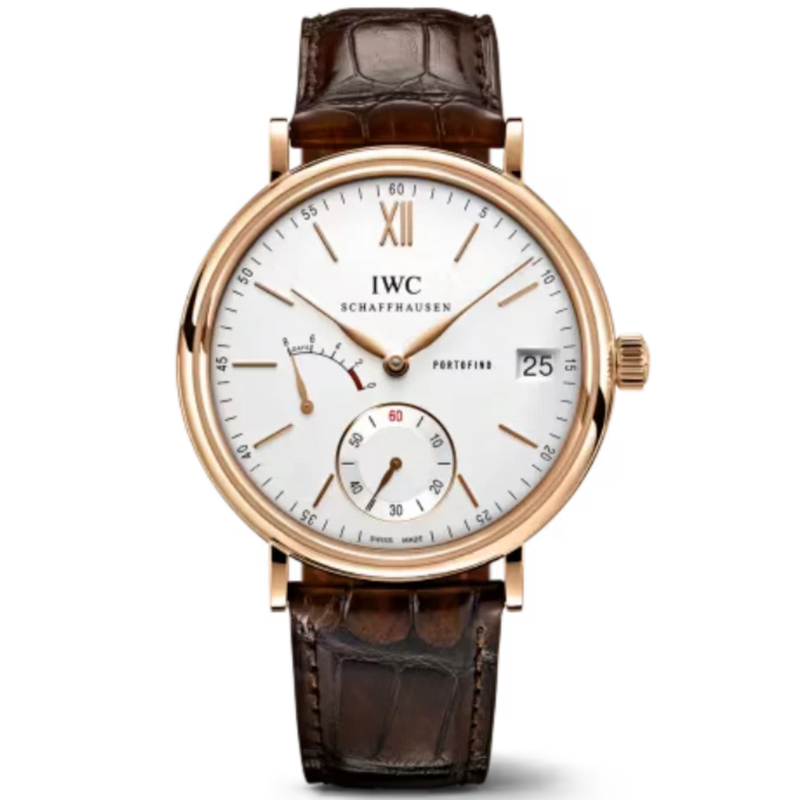 PORTOFINO HAND-WOUND EIGHT DAYS 45 MM GOLD WITH WHITE DIAL - IWC