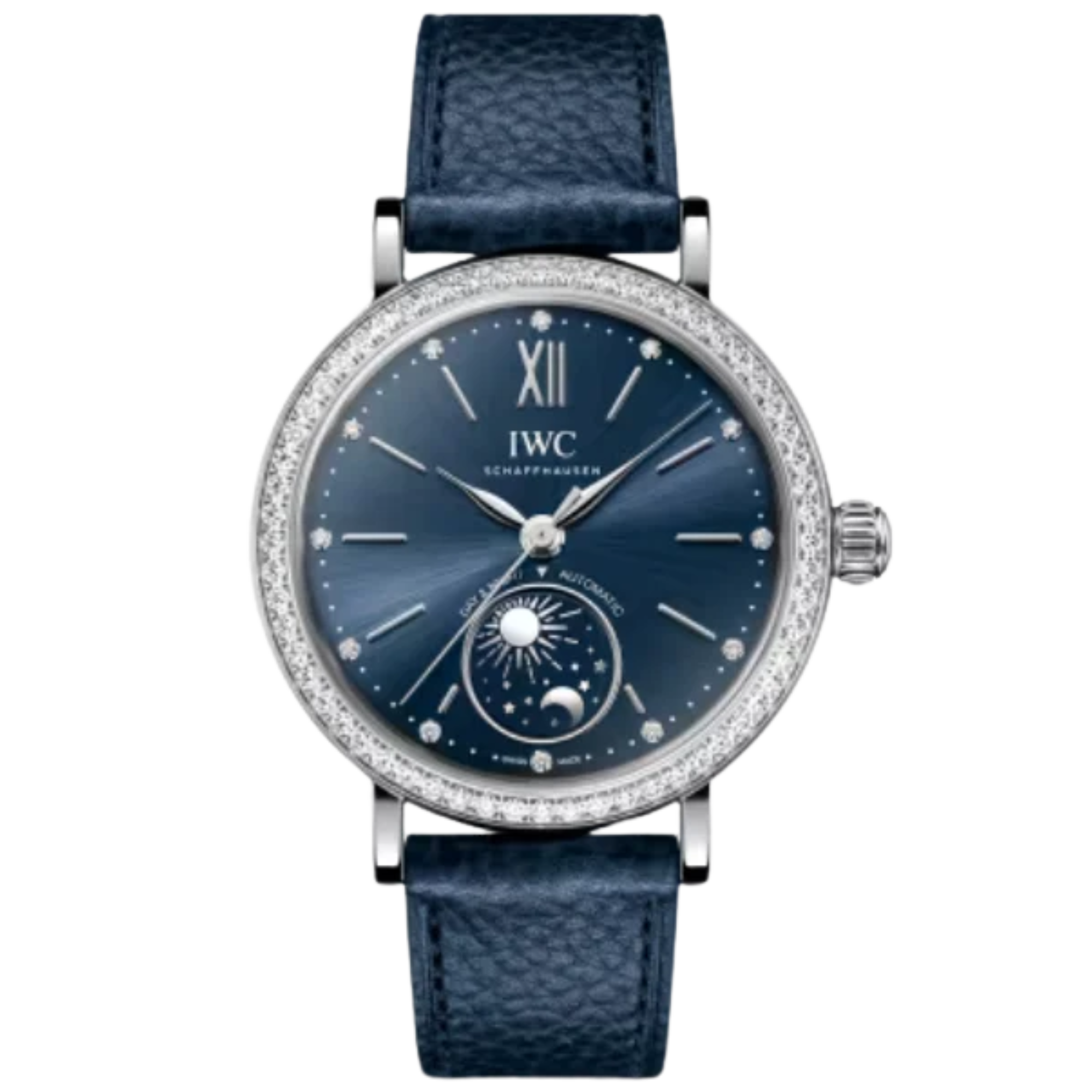 PORTOFINO AUTOMATIC DAY & NIGHT 34 MM STAINLESS STEEL WITH BLUE DIAL - IWC